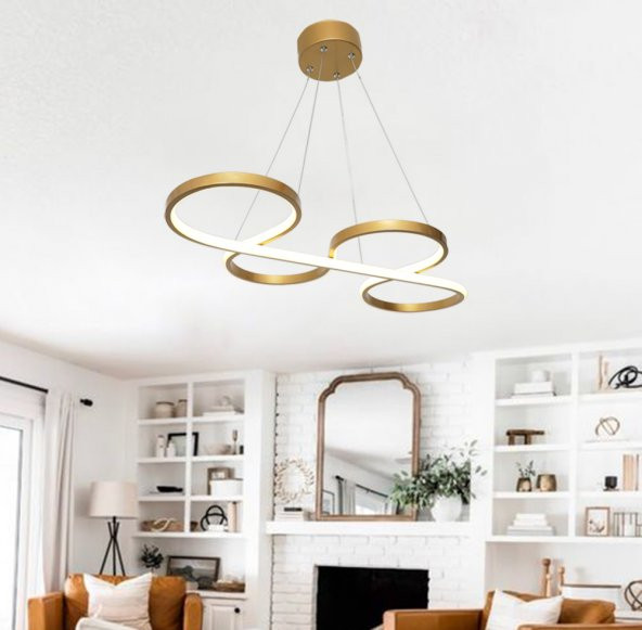 TT Aydınlatma TT025-ESK  Yılan Modeli Eskitme Boyalı Led Avize - Resim 2