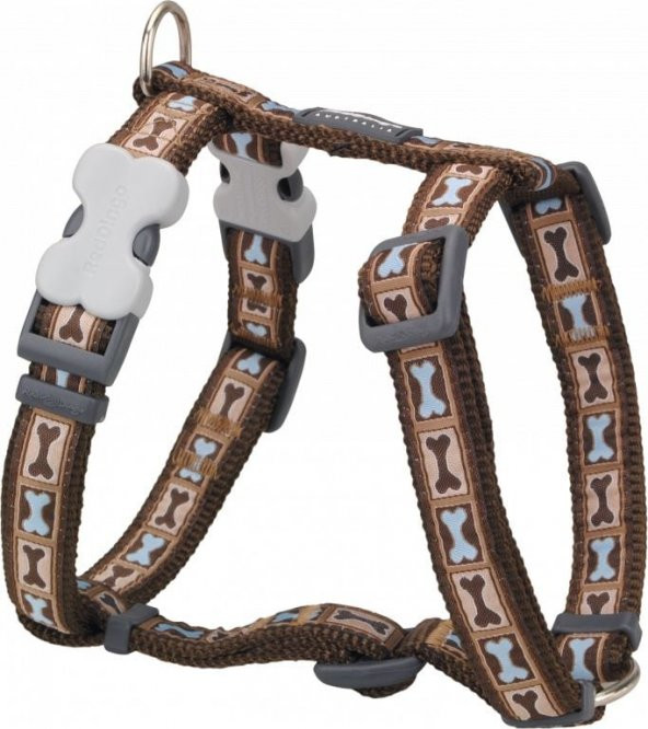 REDDİNGO BONE YARD DESENLİ KAHVERENGİ GÖĞÜS TASMASI S /15MM - 5