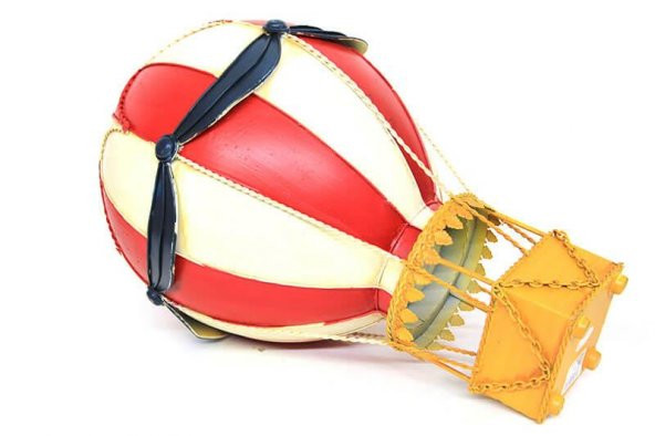 Dekoratif Metal Sıcak Hava Balonu Vintage Biblo Ev Ofis Hediyelik ürün görseli