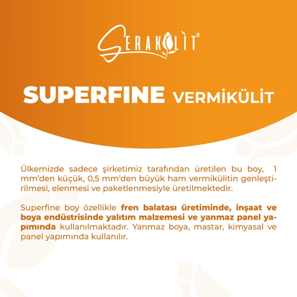 Serakülit Vermikülit - Superfine 10 Litre - 2