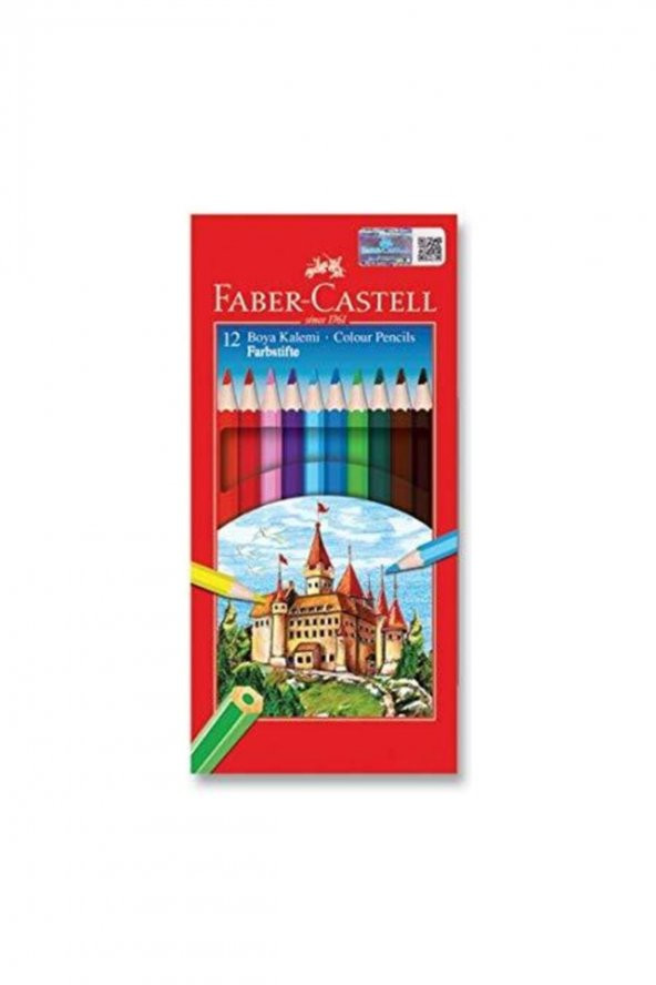 Faber Castell Faber-castell Kuru Boya Red Line Tam Boy 12 Renkkarton Kutu12 Li 5171 116312
