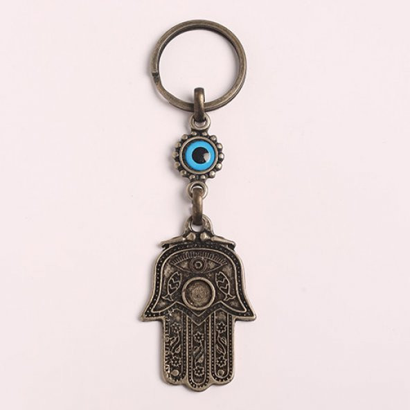 NAZAR BONCUKLU FATMANIN ELİ TASARIMLI ANAHTARLIK-/MDL-275 ürün görseli 1