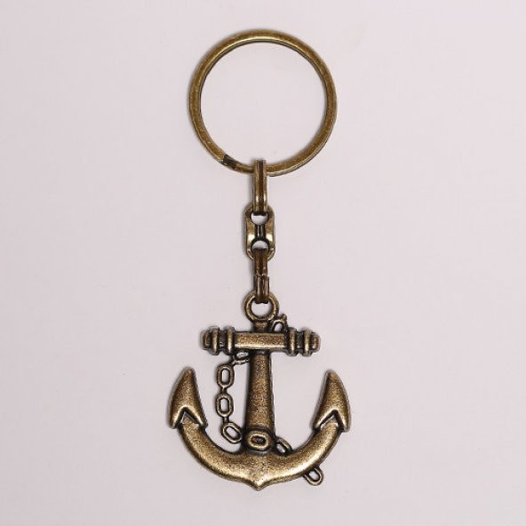 BRONZ DENİZCİ ÇAPA TEMALI ANAHTARLIK/MDL-385 ürün görseli 1