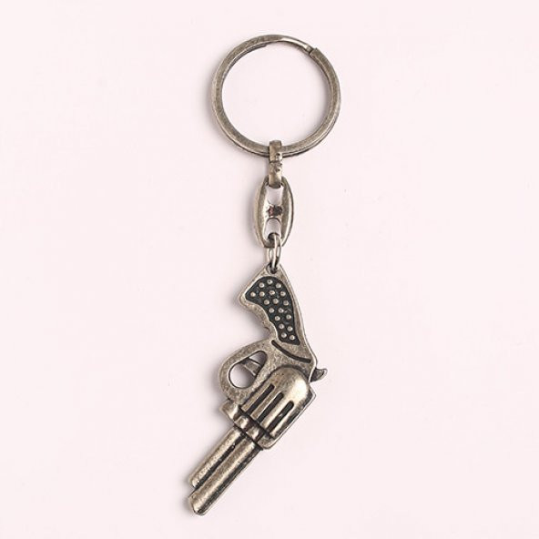 ESKİTME TABANCA TASARIM ÇELİK-KROM ANAHTARLIK/MDL-410 ürün görseli