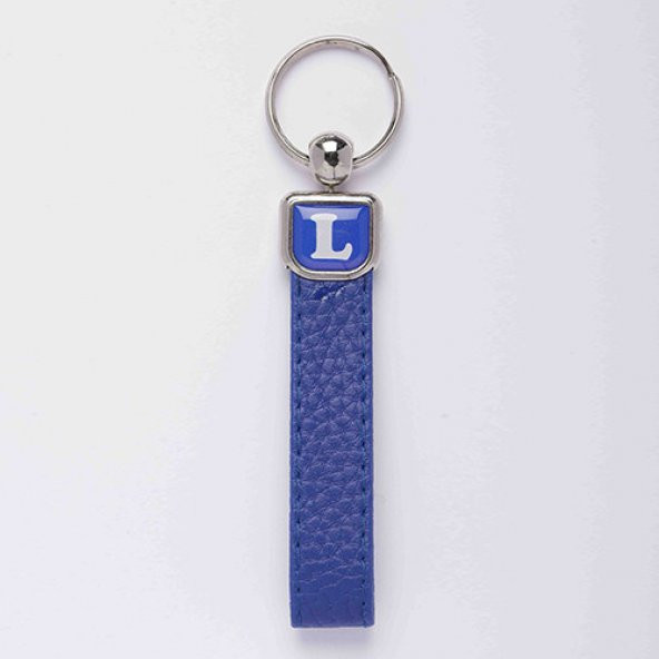 DERİ SAPLI HARF ANAHTARLIK HAFLİ-(L HARFİ)ANAH33/MDL-607 ürün görseli 1