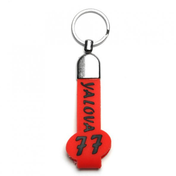 SLİKON SAPLI ŞEHİR PLAKA ANAHTARLIK/MDL-749 ürün görseli