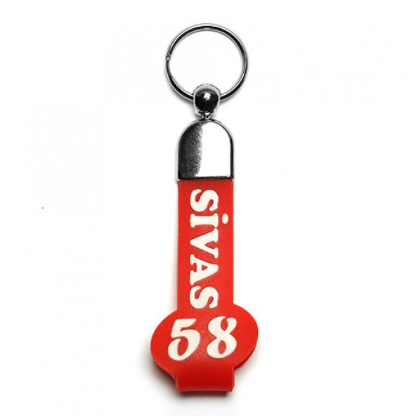 SLİKON SAPLI ŞEHİR PLAKA ANAHTARLIK/MDL-766 ürün görseli 1