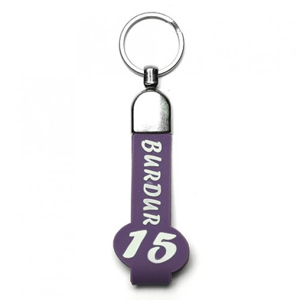 SLİKON SAPLI ŞEHİR PLAKA ANAHTARLIK/MDL-774 ürün görseli 1