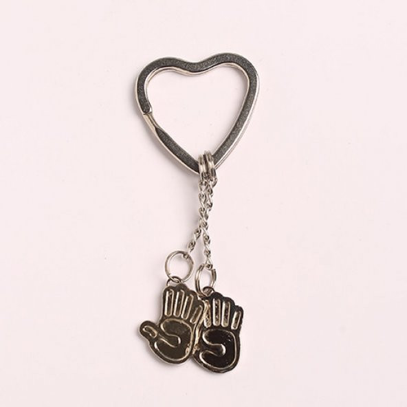 EL FİGÜR TASARIMLI METAL-KROM ANAHTARLIK/MDL-855 ürün görseli 1