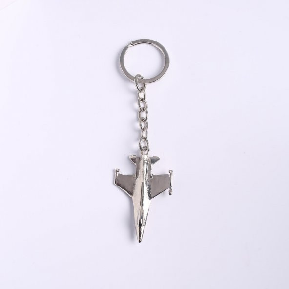 F16 TASARIMLI METAL-KROM ANAHTARLIK/MDL-870 ürün görseli