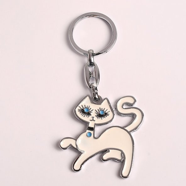 KEDİ TASARIMLI METAL ANAHTARLIK/MDL-901 ürün görseli 1