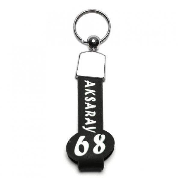 SLİKON SAPLI ŞEHİR PLAKALI ANAHTARLIK/MDL-1036 ürün görseli 1