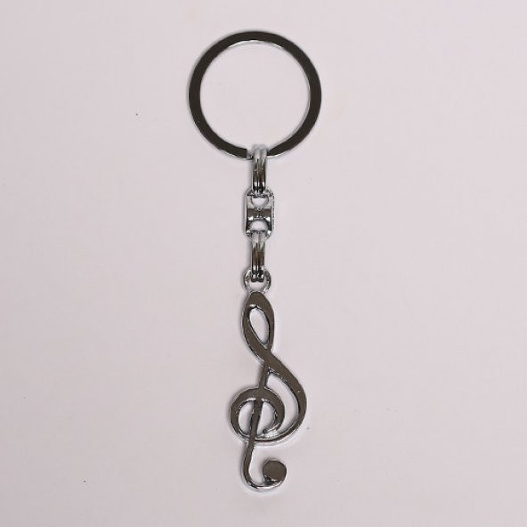 VİOLİN TEMALI GÜMÜŞ RENGİ METAL ANAHTARLIK/MDL-1038 ürün görseli 1