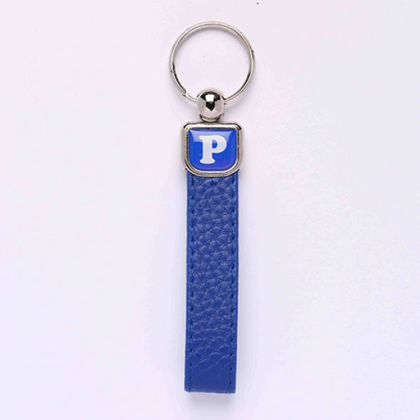 DERİ SAPLI HARF ANAHTARLIK ( P) 301/MDL-1093 ürün görseli 1