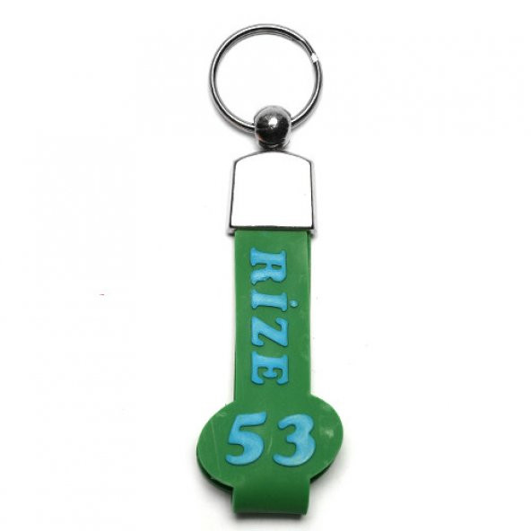 SLİKON SAPLI ŞEHİR PLAKA ANAHTARLIK-(RİZE53)ANAH122/MDL-1185 ürün görseli 1
