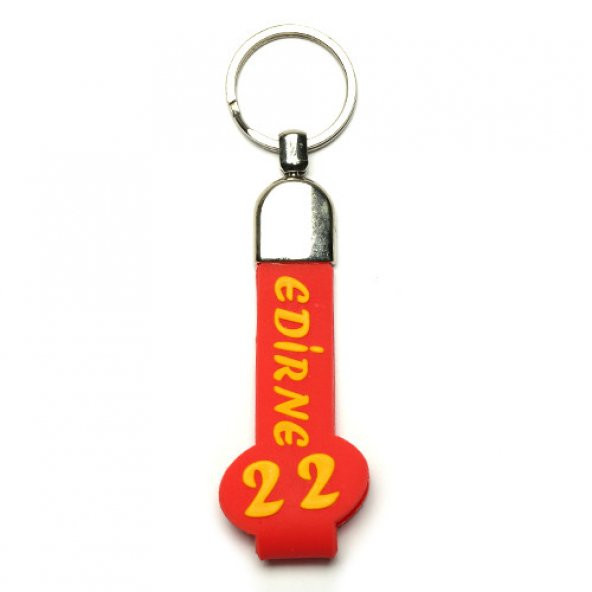 SLİKON SAPLI ŞEHİR PLAKA ANAHTARLIK/MDL-1202 ürün görseli 1