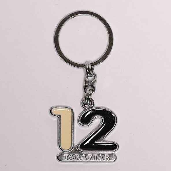 TARAFTAR 12 SAYILI ANAHTARLIK-(SİYAH-BEYAZ)641/MDL-1240 ürün görseli