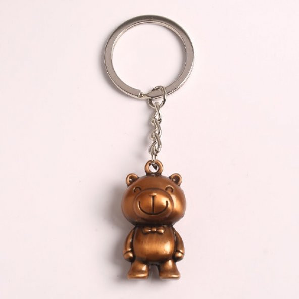 TEDDY TASARIMLI BRONZ METAL ANAHTARLIK656/MDL-1246 ürün görseli 1