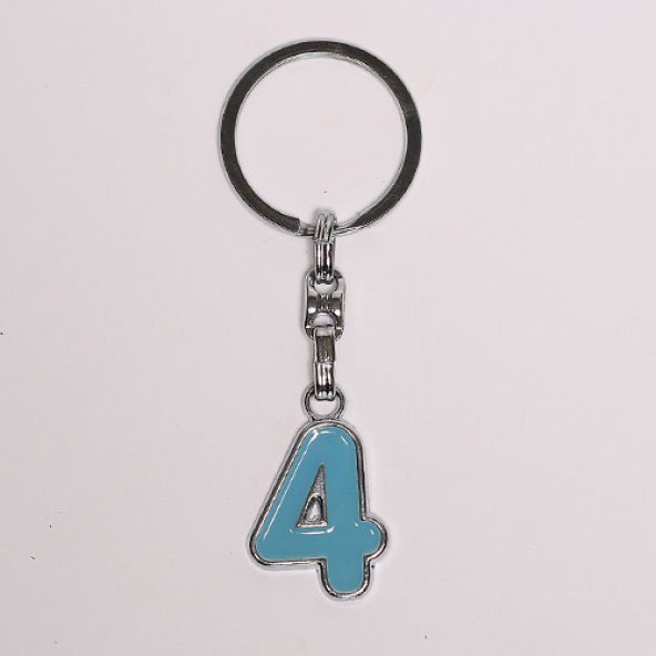 AÇIK MAVİ 4 RAKAMLI ÇELİK ANAHTARLIK/MDL-1260 ürün görseli 1