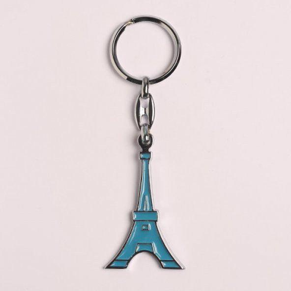 PARİS EYFEL TASARIMLI MAVİ RENK-ÇELİK ANAHTARLIK/MDL-1379 ürün görseli