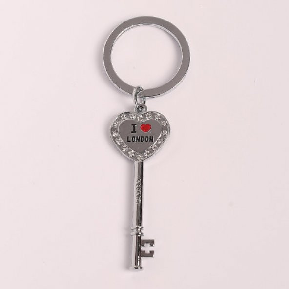 TAŞLI ANAHTAR TASARIMLI ÇELİK ANAHTARLIK/MDL-1433 ürün görseli 1