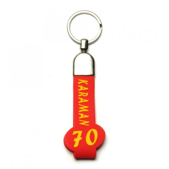 SLİKON SAPLI ŞEHİR PLAKALI ANAHTARLIK/MDL-1463 ürün görseli 1