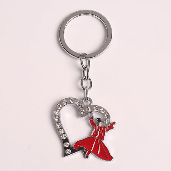 MEVLANA TASARIMLI TAŞ İŞLEMELİ ANAHTARLIK477/MDL-1589 ürün görseli 1