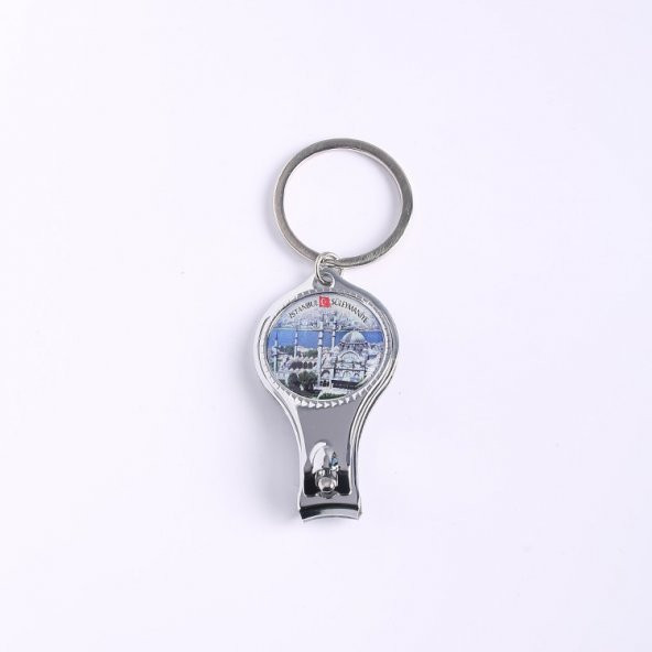 AÇACAKLI TIRNAK MAKASI ANAHTARLIK- METAL-KROM/MDL-1682 ürün görseli 1