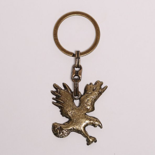 BRONZ ŞAHİN FİGÜRLÜ KROM ANAHTARLIK/MDL-1701 ürün görseli