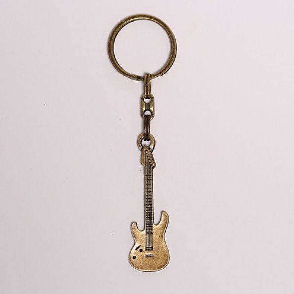 GİTAR TEMALI BRONZ ANAHTARLIK/MDL-1763 ürün görseli