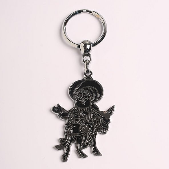 NASRETTİN HOCA FİGÜRLÜ ÇELİK ANAHTARLIK/MDL-1804 ürün görseli 1