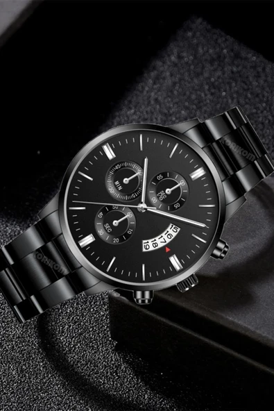 Erkek Saat Takvimli Metal Unisex Kol Saati STC00919 - 6