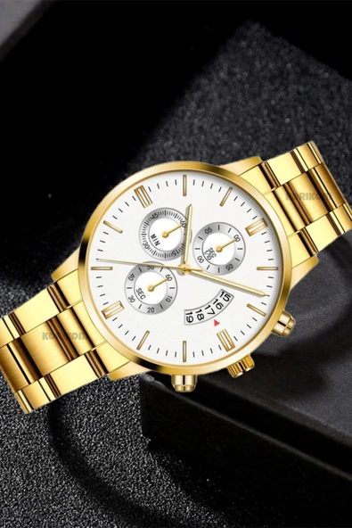 Erkek Saat Takvimli Metal Unisex Kol Saati STC00919 - 2