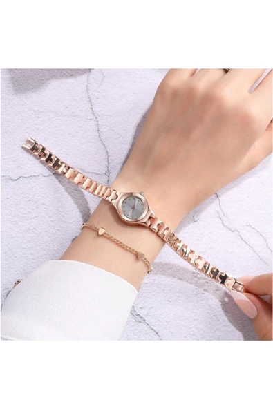 Küçük Kasa Metal Kadın Kol Saati KKS00010 - 2