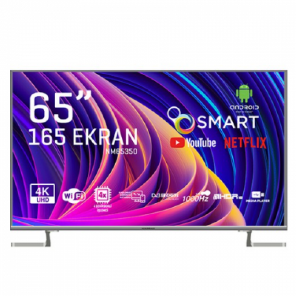 Nordmende NM65350 4K Ultra HD 65" 165 Ekran Uydu Alıcılı Android Smart LED TV - 1