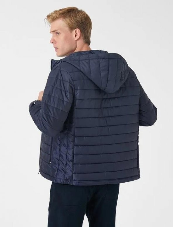 Koton Erkek Kapşonlu Şişme Mont - 4