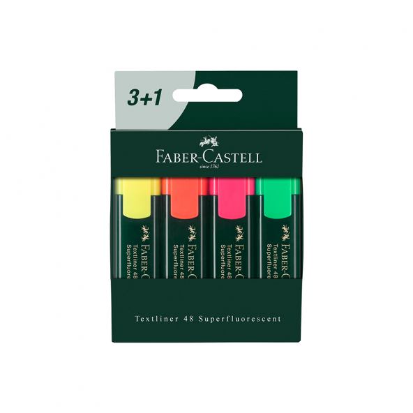 Faber-Castell Textliner 48, 3+1