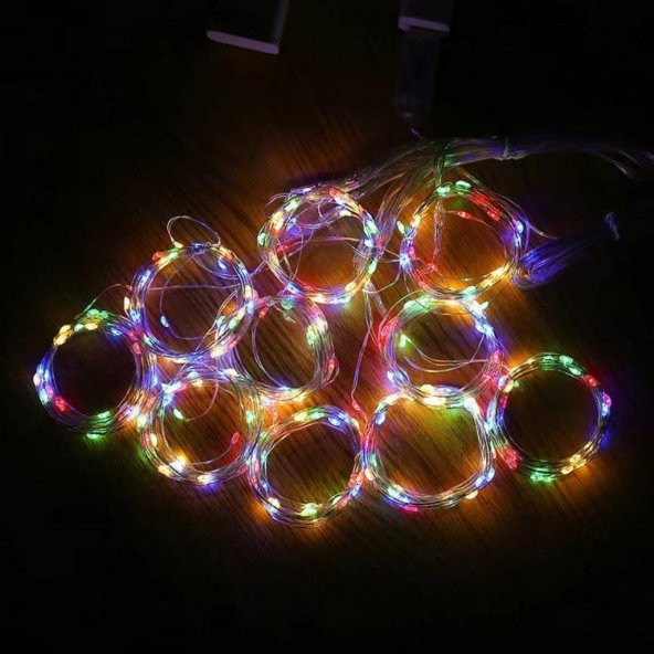 Peri Telli Led Perde Led Işık Kumandalı 300 Ledli 3X3 Metre Usbli 8 Animasyonlu Günışığı - 4