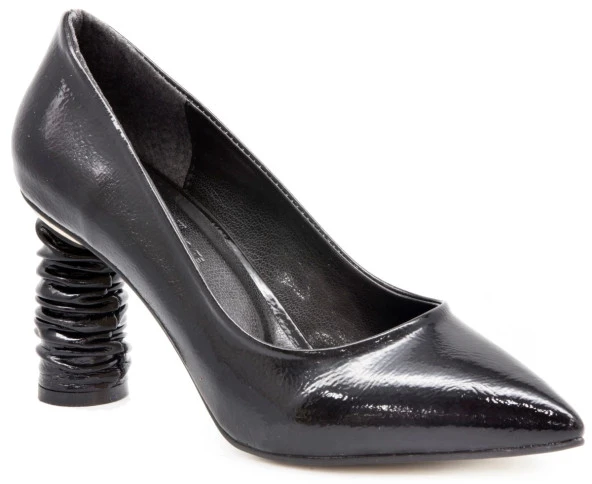 LİDER 019 Siyah Kadın Topuklu Ayakkabı