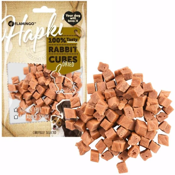 Flamingo Hapki Tavşan Küp Köpek Ödülü 85gr