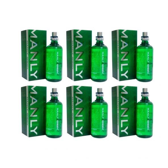 Manly Green EDC 125 Ml Erkek Parfüm 6 Adet - 2