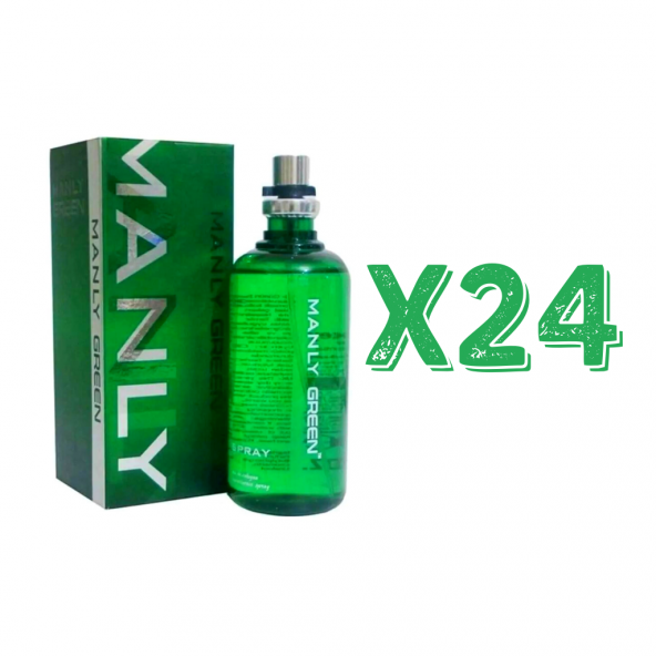 Manly Green EDC 125 Ml Erkek Parfüm 24 Adet