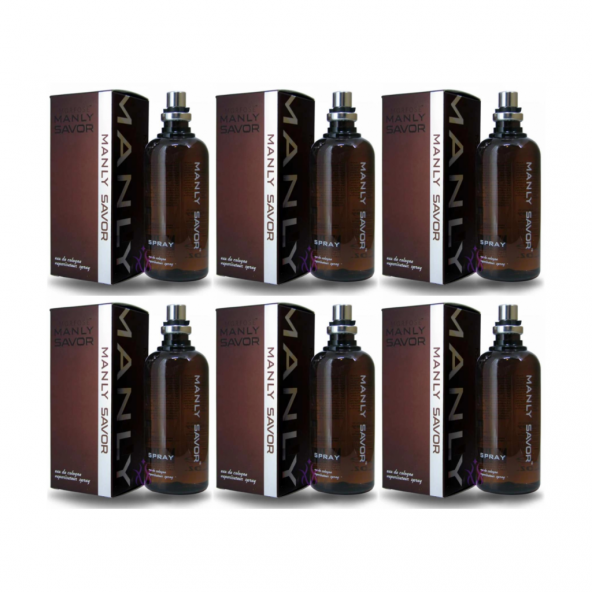 Manly Savor EDC 125 Ml Erkek Parfüm 6 Adet - 2