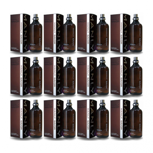Manly Savor EDC 125 Ml Erkek Parfüm 12 Adet - 2