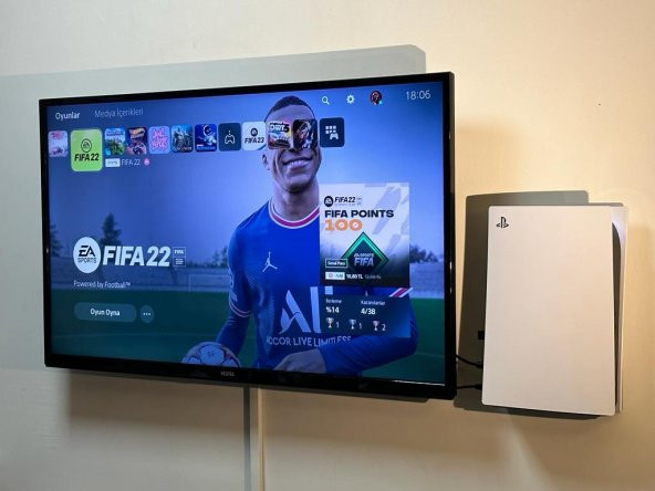 2'li Fırsat PS5 ve PS5 Slim Duvar Standı Joystick Konsol Tutacağı Yerden Tasarruf Gaming Aksesuar - 6