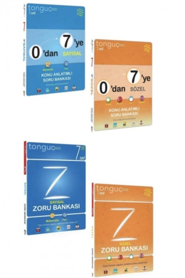 Tonguç Akademi 7. Sınıf 0 Dan 7 Ye Konu Ve Zoru Bankası Setleri 4 Kitap - Resim 2