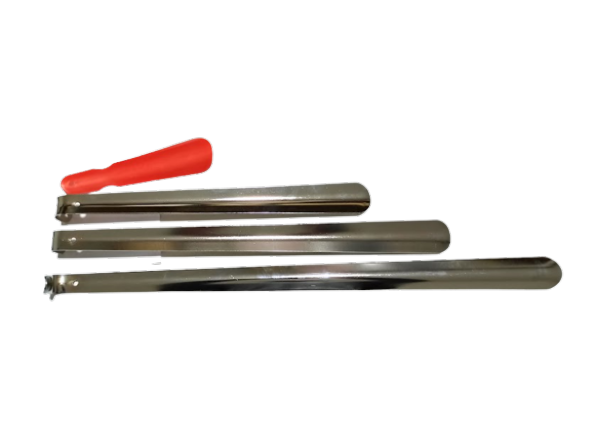 hagiki (4lü Set) 40cm+50 cm+63cm Krom Çelik Ayakkabı Çekeceği VE 18CM Plastik Kerata (4lü Set)