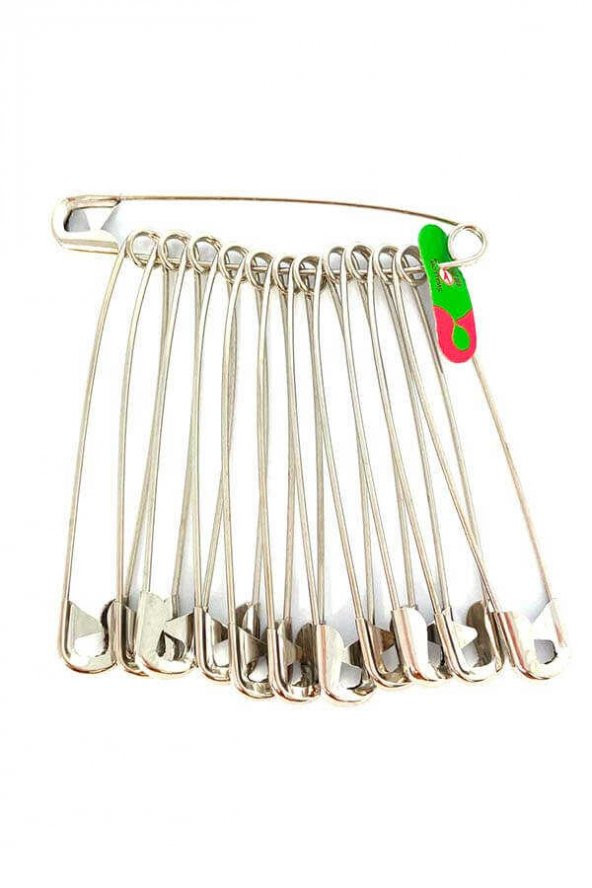 hagiki No 7 Çengelli İğne 7,5 cm 12 Adetli Çelik Çatal İğne (1 Set)