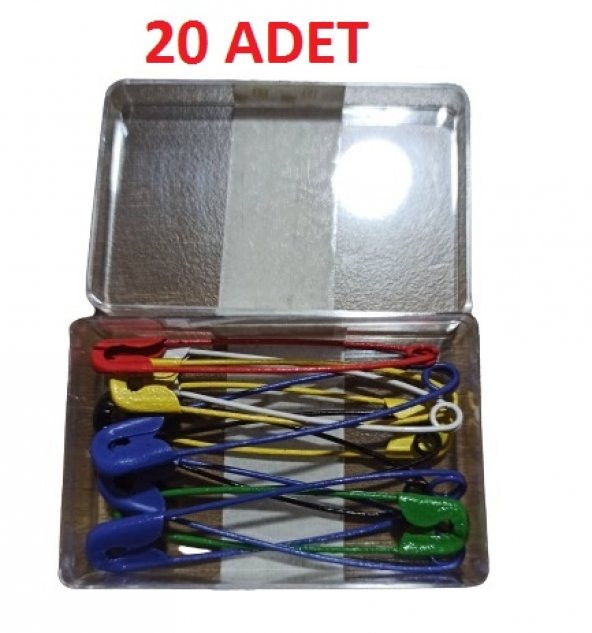 hagiki (20 adet) No4 Renkli Çengelli İğne 6 CM 10 Adetli Çatal İğne (20 Adet)