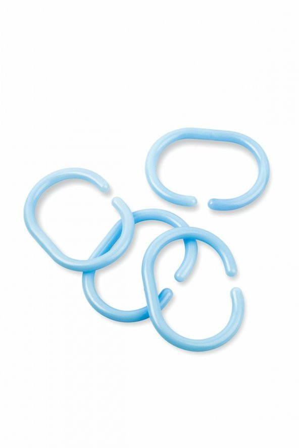 hagiki Mavi Banyo Perde Halkası 20adetli